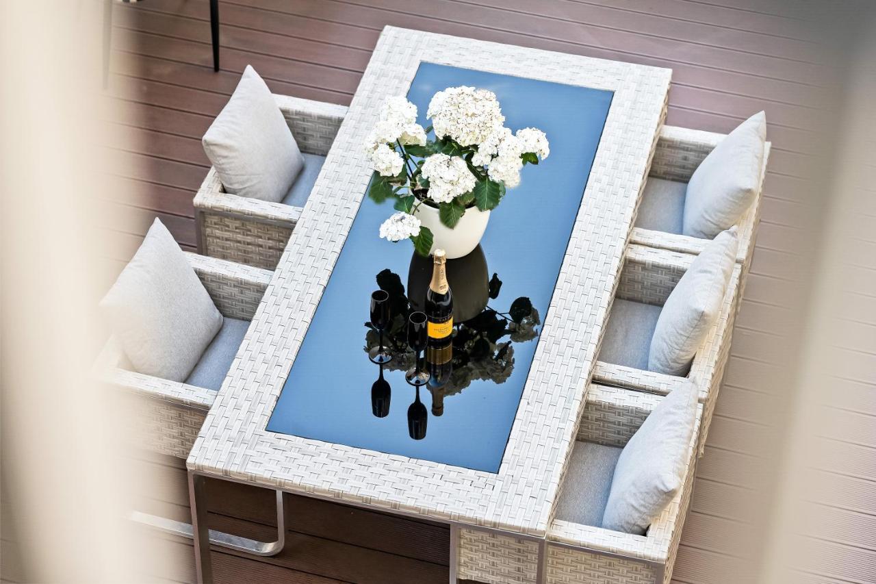 Lit Living - Luxus Loft - Box Spring - Air Con - Bbq - Panorama Apartment มานไฮม์ ภายนอก รูปภาพ